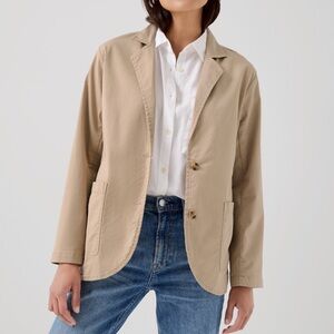 pact Boulevard Brushed Twill Cotton Blazer Jacket